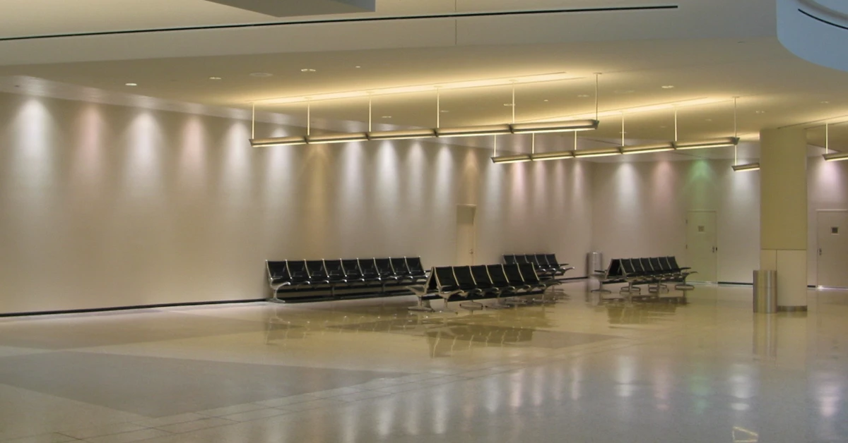 LED Light Color shift in airport lounge